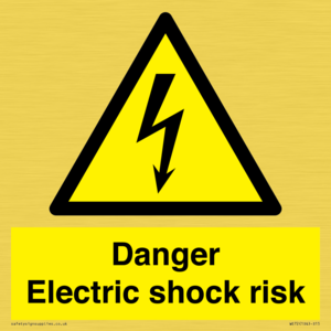 WE72: danger electric shock risk