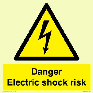 WE72: danger electric shock risk
