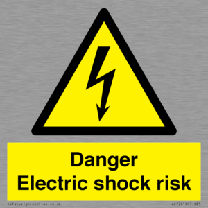 WE72: danger electric shock risk
