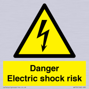 WE72: danger electric shock risk