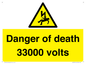 WE7355: Danger of death 33000 volts