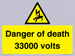 WE7355: Danger of death 33000 volts