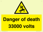 WE7355: Danger of death 33000 volts