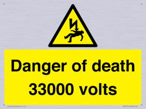 WE7355: Danger of death 33000 volts