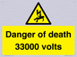 WE7355: Danger of death 33000 volts
