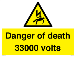 WE7355: Danger of death 33000 volts
