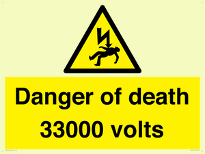 WE7355: Danger of death 33000 volts