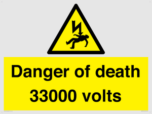 WE7355: Danger of death 33000 volts