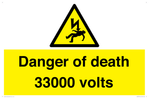 WE7355: Danger of death 33000 volts