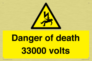 WE7355: Danger of death 33000 volts