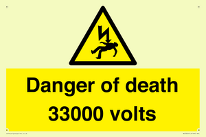 WE7355: Danger of death 33000 volts
