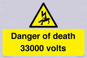 WE7355: Danger of death 33000 volts