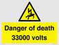 WE7355: Danger of death 33000 volts