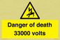 WE7355: Danger of death 33000 volts