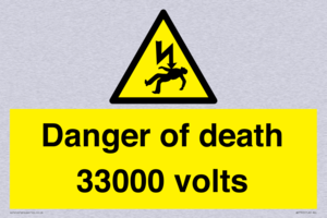 WE7355: Danger of death 33000 volts