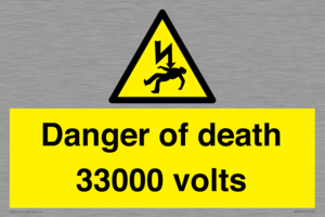 WE7355: Danger of death 33000 volts