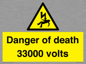WE7355: Danger of death 33000 volts