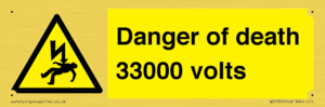 WE7355: Danger of death 33000 volts