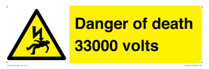 WE7355: Danger of death 33000 volts