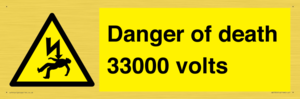 WE7355: Danger of death 33000 volts