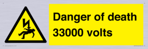 WE7355: Danger of death 33000 volts
