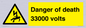 WE7355: Danger of death 33000 volts