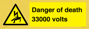 WE7355: Danger of death 33000 volts
