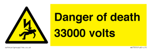 WE7355: Danger of death 33000 volts