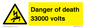 WE7355: Danger of death 33000 volts