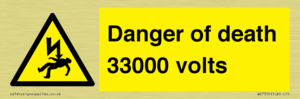 WE7355: Danger of death 33000 volts