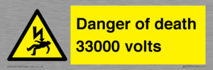 WE7355: Danger of death 33000 volts