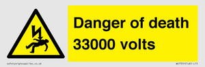 WE7355: Danger of death 33000 volts