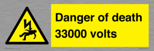 WE7355: Danger of death 33000 volts