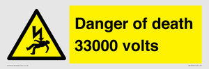 WE7355: Danger of death 33000 volts