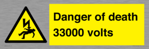 WE7355: Danger of death 33000 volts