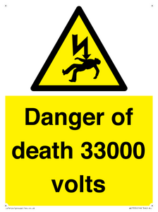 WE7355: Danger of death 33000 volts
