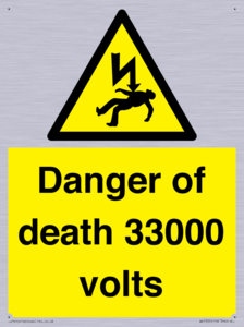 WE7355: Danger of death 33000 volts