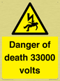 WE7355: Danger of death 33000 volts