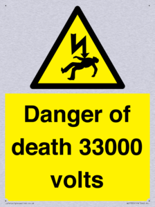 WE7355: Danger of death 33000 volts