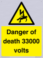 WE7355: Danger of death 33000 volts