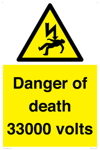 WE7355: Danger of death 33000 volts