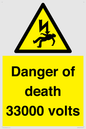WE7355: Danger of death 33000 volts