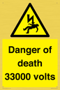 WE7355: Danger of death 33000 volts