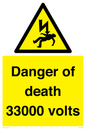 WE7355: Danger of death 33000 volts