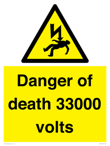 WE7355: Danger of death 33000 volts