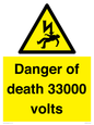 WE7355: Danger of death 33000 volts