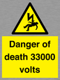 WE7355: Danger of death 33000 volts