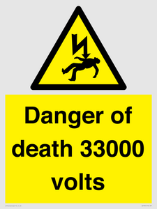 WE7355: Danger of death 33000 volts