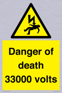 WE7355: Danger of death 33000 volts