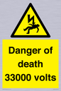 WE7355: Danger of death 33000 volts